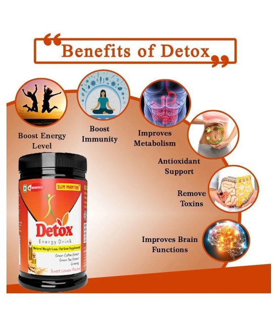 Medinutrica Detox Nutrition Drink - Herbal Slimming Tea Energy Powder 50 gm Lemon