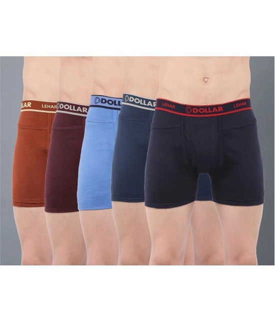 Dollar Multicolor Cotton Mens Trunks ( Pack of 5 ) - None