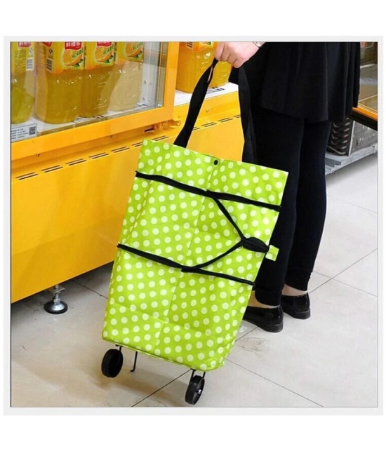 HL-Hilee Foldable Shopping Trolley Bag for Vegetables and Grocery with Wheels