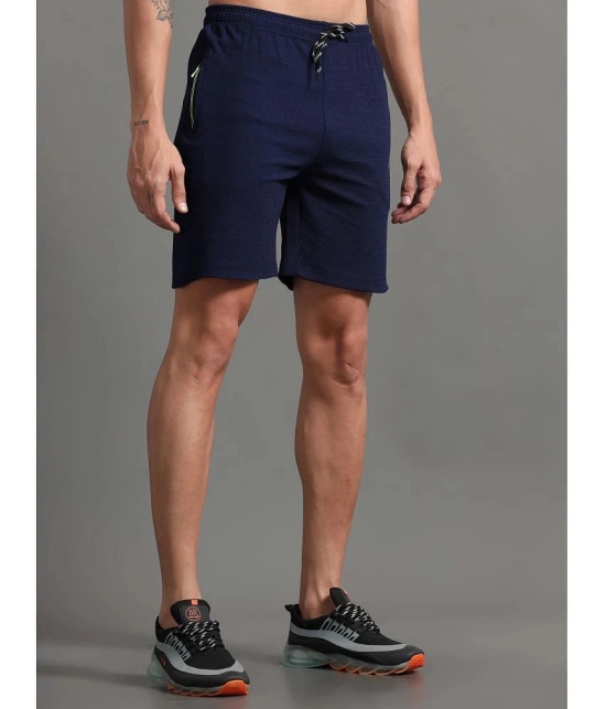 JILZ Navy Polyester Mens Shorts ( Pack of 1 ) - None