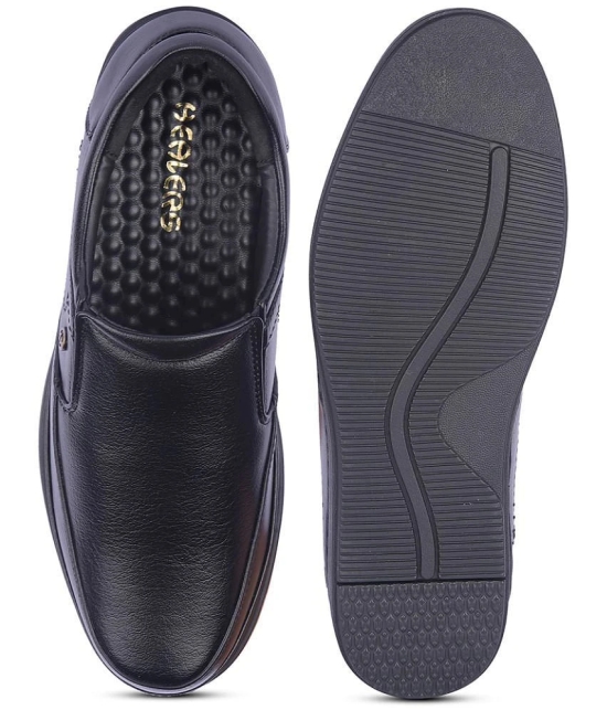 Liberty Black Mens Slip On Formal Shoes - None