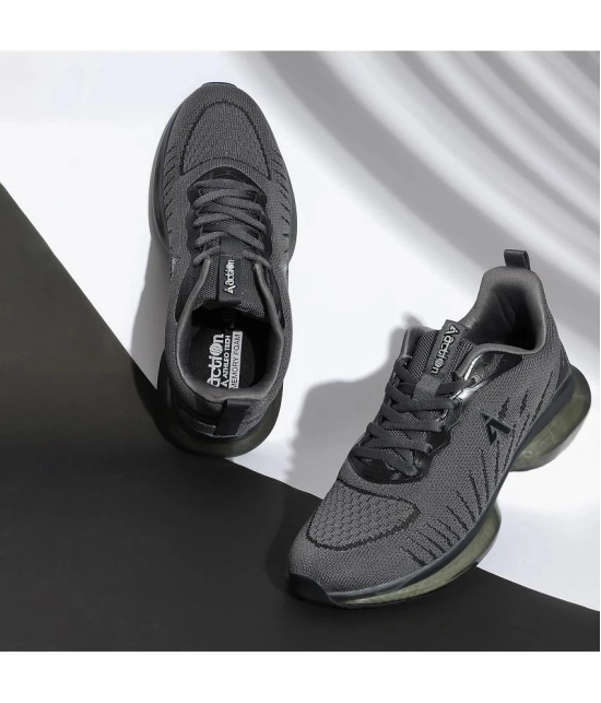 Action - Gray Mens Sports Running Shoes - None