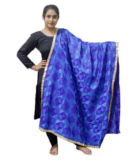 Sahej Suits & Phulkari Blue Chiffon Dupatta