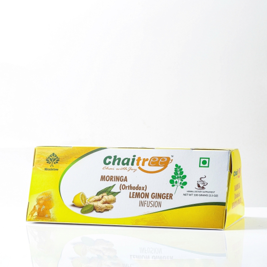 Moringa (Orthodox) Lemon Ginger Infusion - Chaitree (100g)