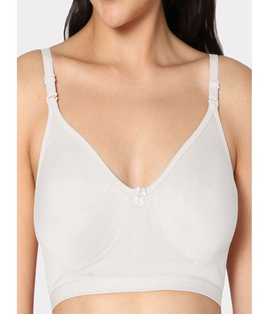 IN CARE LINGERIE - White Cotton Non Padded Women's T-Shirt Bra ( Pack of 1 ) - None