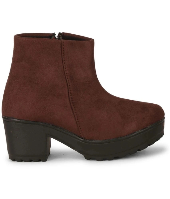 Saheb - Brown Womens Ankle Length Boots - None