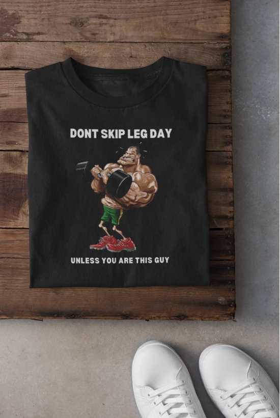 SKIP LEG DAY-Petrol Blue / XXL