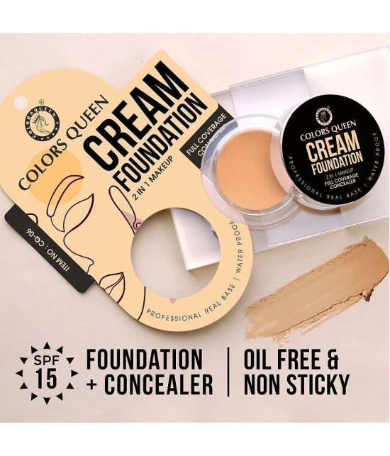 Colors Queen - Tan Cream Matte Foundation 5 gm