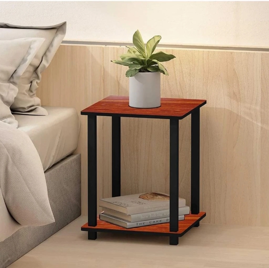 Lucky Handicraft - Side New End Table 2t Tiier Sshelf -Rack Stand for Sofa Turn-N-Tube Side Table -Corner Display Rack Living Room, Metal, Easy Assembly, Space Saving, Industrial (END Table - 2 Layer)