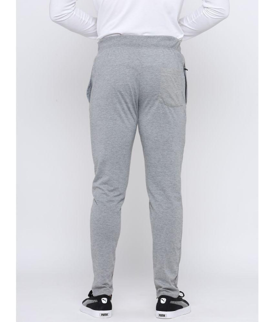 MADTEE - Grey Cotton Blend Men's Trackpants ( Pack of 1 ) - None