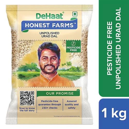 Dehaat Honest Farms Dehaat Unpolished Urad Dal 1 Kg, 1 Pc