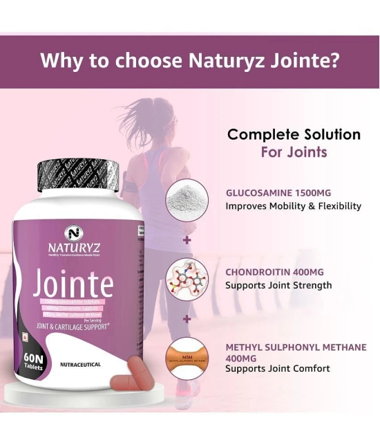 NATURYZ Jointe joint support supplement With Glucosamine, Chondroitin & MSM - 60 Tablets