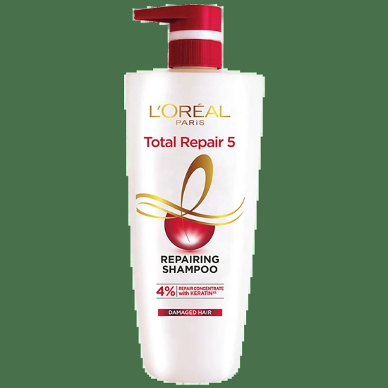 Loreal Paris Total Repair 5 Repairing Shampoo With Keratin Xs, 650 Ml