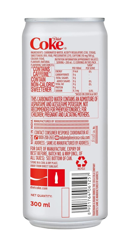 Coca-Cola Diet Coke, 300 Ml