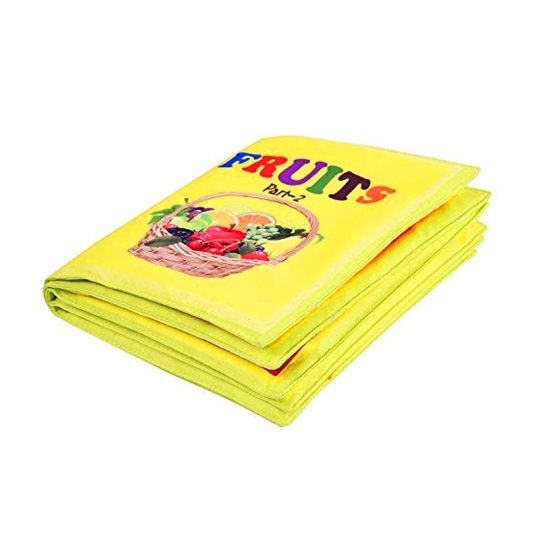 Skyculture? - Fruits Soft Cloth Book for Babies, Baby Learning Book, Early Education Toy, Gift for Babies Infants Toddlers - English Language - (Part II)