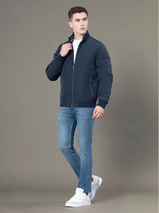 RedTape Stand Collar Bomber Jacket for Men | Classic & Enhanced Comfort