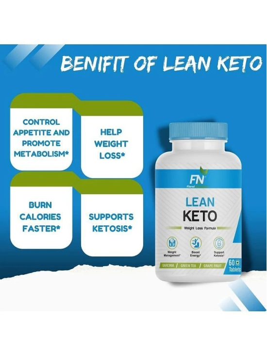 Floral Nutrition Lean keto Fat Burner (Weight Loss) for Women & Men 60 no.s Fat Burner Tablet