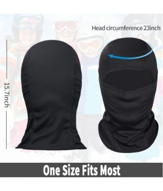 Black Cotton Anti Pollution Face Cover Balaclava