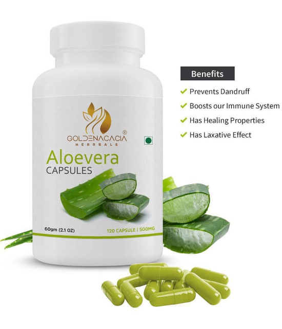 GOLDENACACIA HERRBALS Aloevera 500mg 120 capsules Capsule 1 no.s