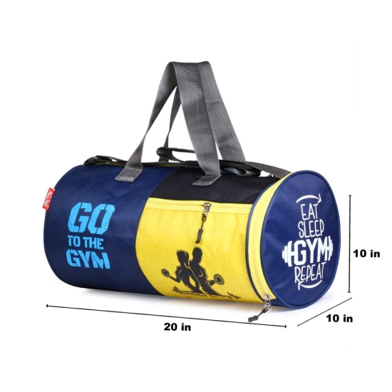 Yellow and Blue Gym Bag