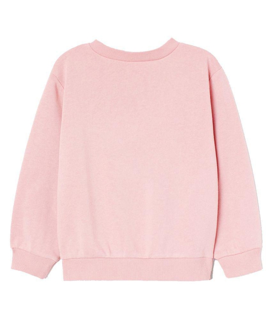 Naughty Ninos Girls Baby Pink Printed Sweatshirts - None