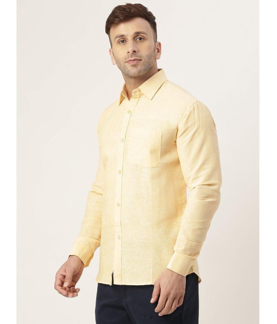 KLOSET By RIAG 100% Cotton Regular Fit Solids Full Sleeves Men's Casual Shirt - Beige ( Pack of 1 ) - None