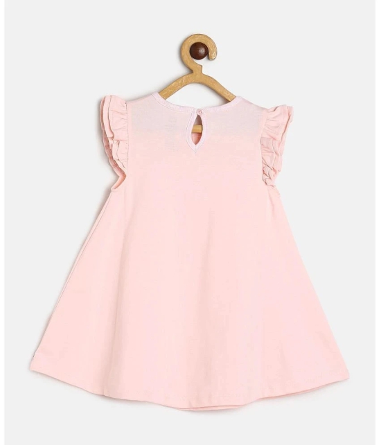 MINI KLUB - Pink Cotton Baby Girl Frock ( Pack of 1 ) - None