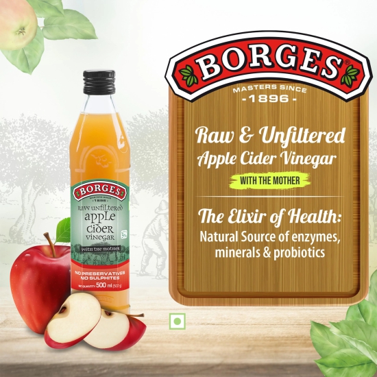 Borges En Org Apple Cider Vinegar, 500 Ml