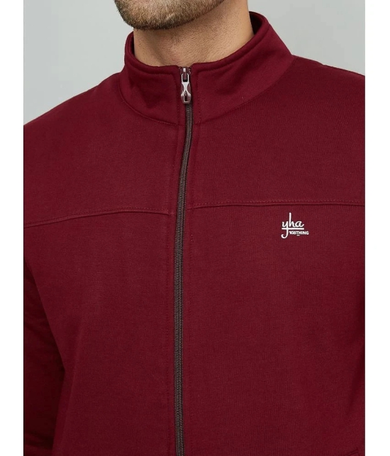 YHA Fleece Mens Casual Jacket - Wine ( Pack of 1 ) - None