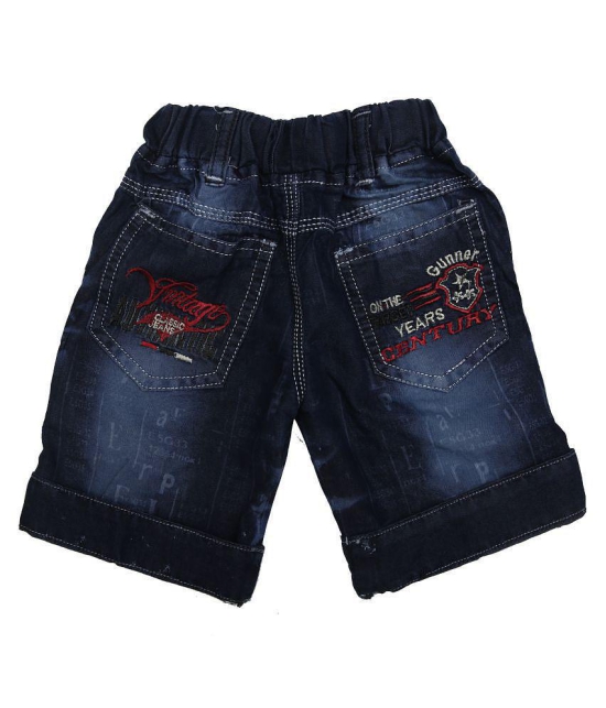 Zadmus Boys Knee Length Denim Shorts (Blue, 1 - 2 Years) - None