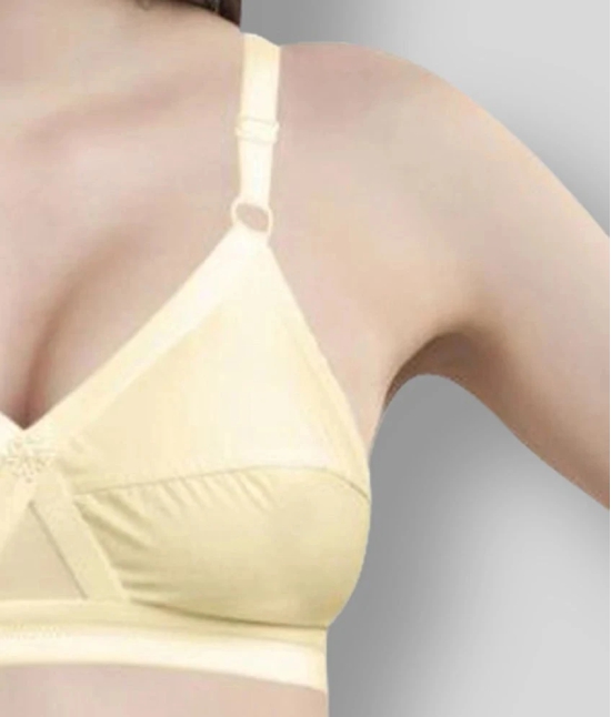 Madam - Beige Cotton Non - Padded Womens Everyday Bra ( Pack of 1 ) - 40D