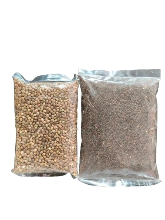 Pack of Hemp and Jakhiya seed (one packet of hemp seed 100gm and one packet of jakhiya seed 100 gm)