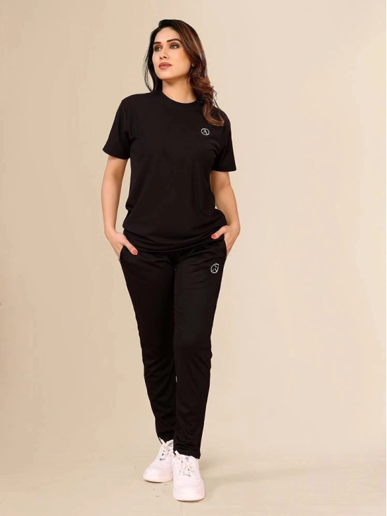 Anand Black Polyester Solid Tracksuit - Pack of 1 - None