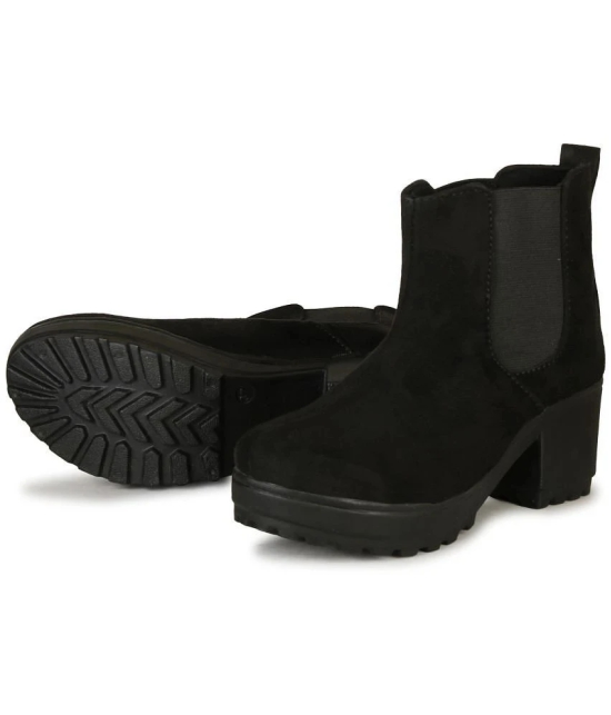 Saheb - Black Womens Ankle Length Boots - None