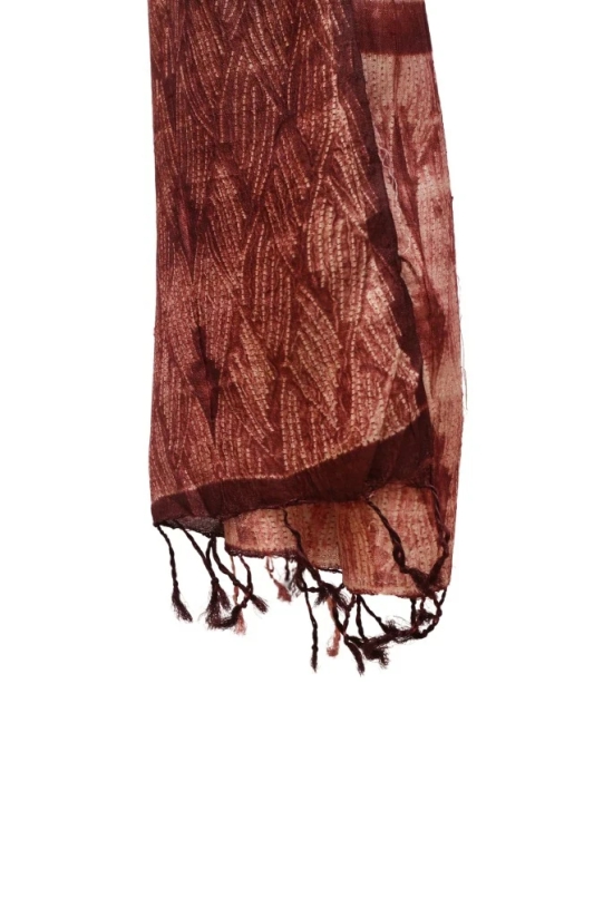 Tisser Kosa (Tussar) Silk Dupatta With Shibori Work