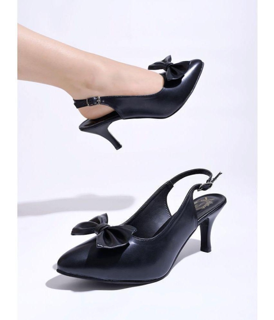 Shoetopia Black Women''s Sandal Heels - None