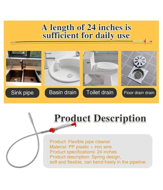 Tapixaa sink drain cleaner Silver Stainless Steel Drain Cleaner