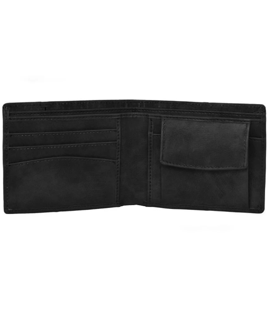 GEEO - Black Faux Leather Mens Regular Wallet ( Pack of 1 ) - Black