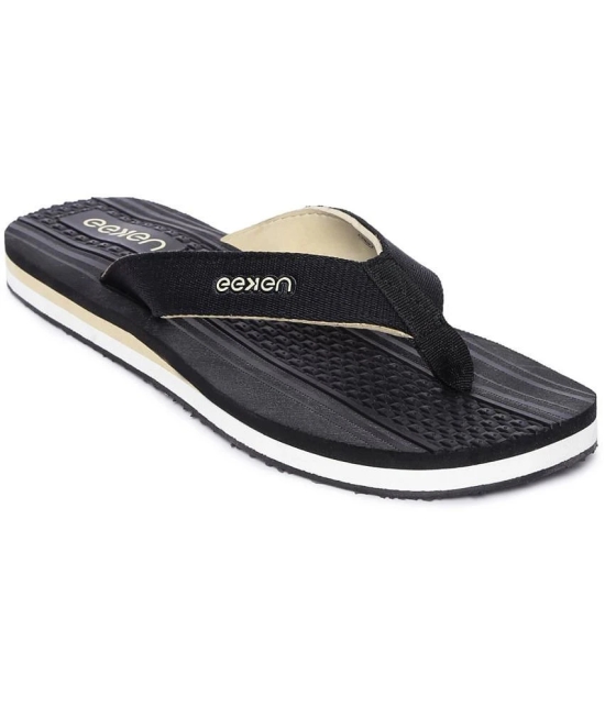 Paragon Black Mens Thong Flip Flop - None