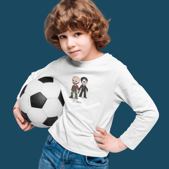 Official Lil Jawan Kids Full Sleeves T-shirt-White / 10-12 Years