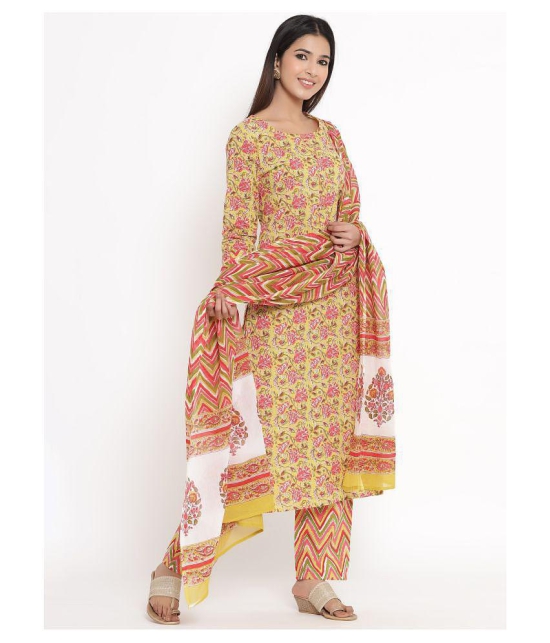 Kbz Cotton Kurti With Palazzo - Stitched Suit - XL