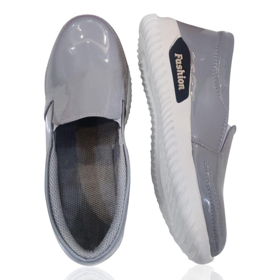 Amello Women''s | Ladies | Females | Girls Comfortable, Fashionable, Synthetic Leather, Shoes College, Regular Wear | Casual Sneakers Grey