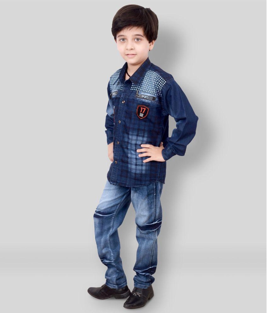 Arshia Fashions Boys Shirt and Denim Set Party wear - None