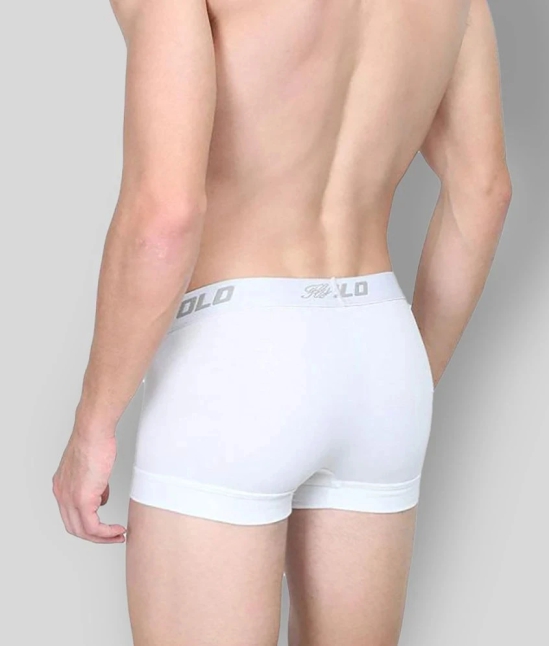 Solo - White Cotton Mens Trunks ( Pack of 3 ) - 80