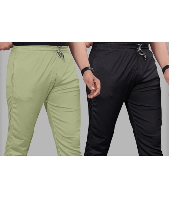 Gazal Fashions - Multicolor Polyester Mens Trackpants ( Pack of 2 ) - None