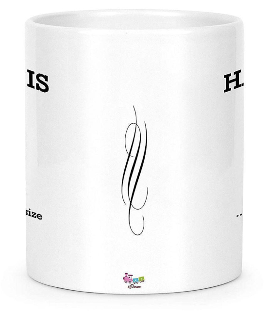 Idream Quote Printed Ceramic Coffee Mug 1 Pcs 330 mL - White