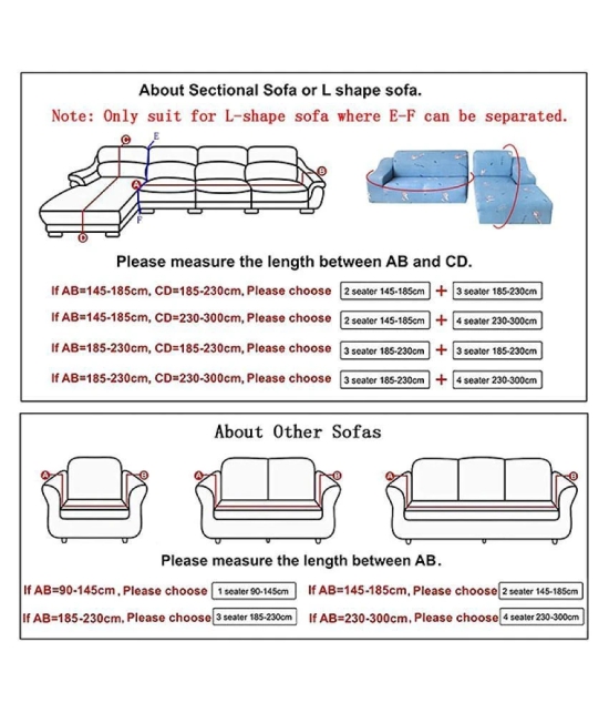 House Of Quirk 3 Seater Polyester Single Sofa Cover Set - Mustard