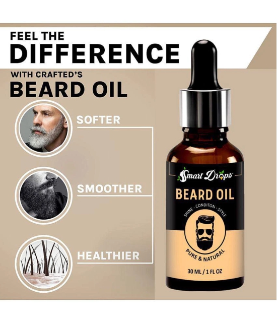 Smartdrops - 30mL Promotes Beard Growth Beard Oil ( Pack of 3 )