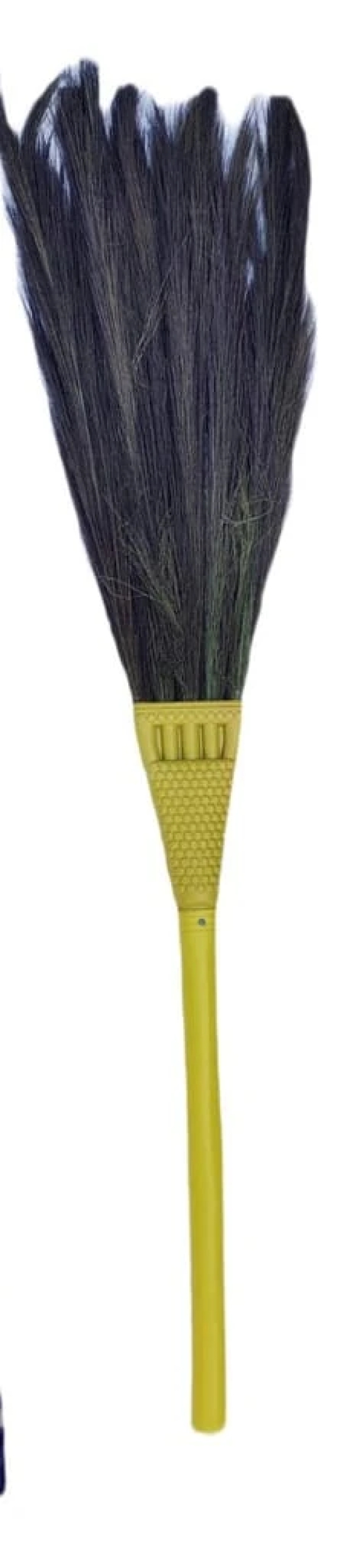 Long Handled Broom with Plastic Handle for Easy Sweeping