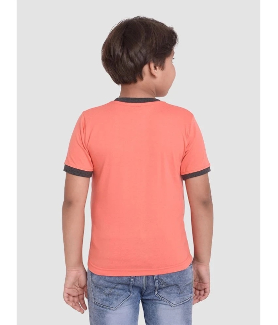 Neo Garments - Orange Cotton Boys T-Shirt ( Pack of 1 ) - None